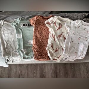 Carter's Multicolor Printed Bodysuits Set